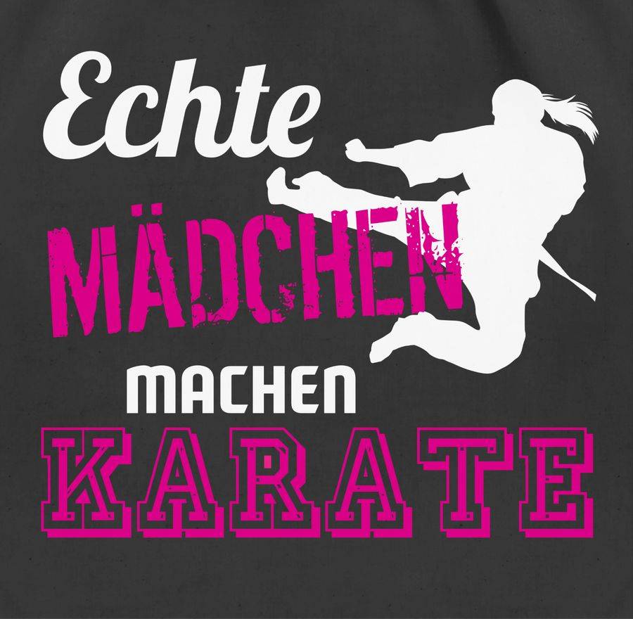 Shirtracer Echte Mädchen Machen Karate: Tshirt Gym Bag Shirtracer
