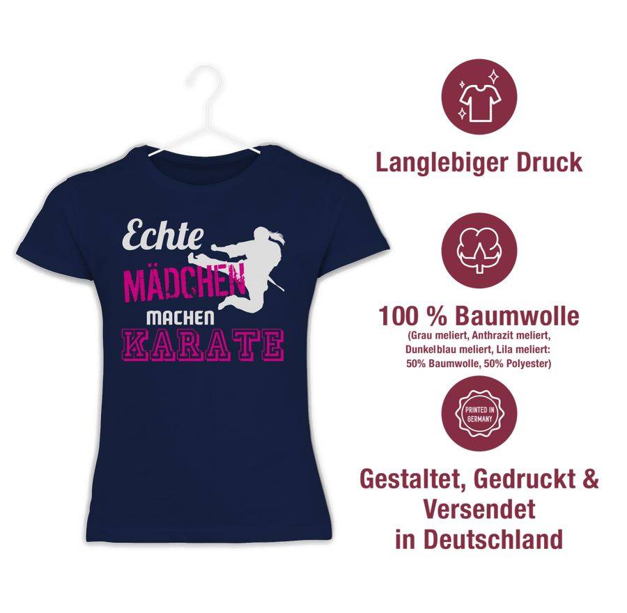 Shirtracer Echte Mädchen Machen Karate: Tshirt Gym Bag Shirtracer