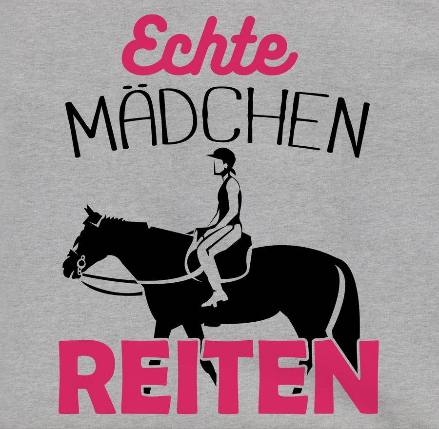 Shirtracer Echte Mädchen Reiten Schwarz Shirts & Mehr Shirtracer
