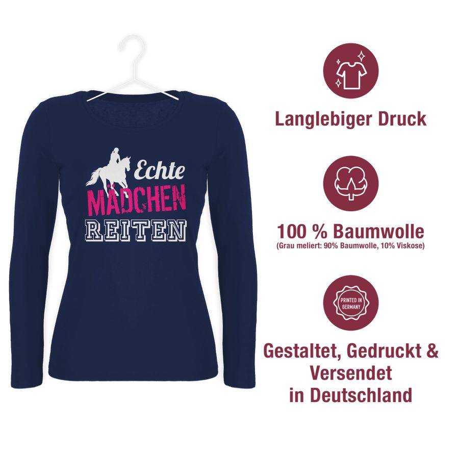 Shirtracer Echte Mädchen Reiten Shirts & Mehr Shirtracer
