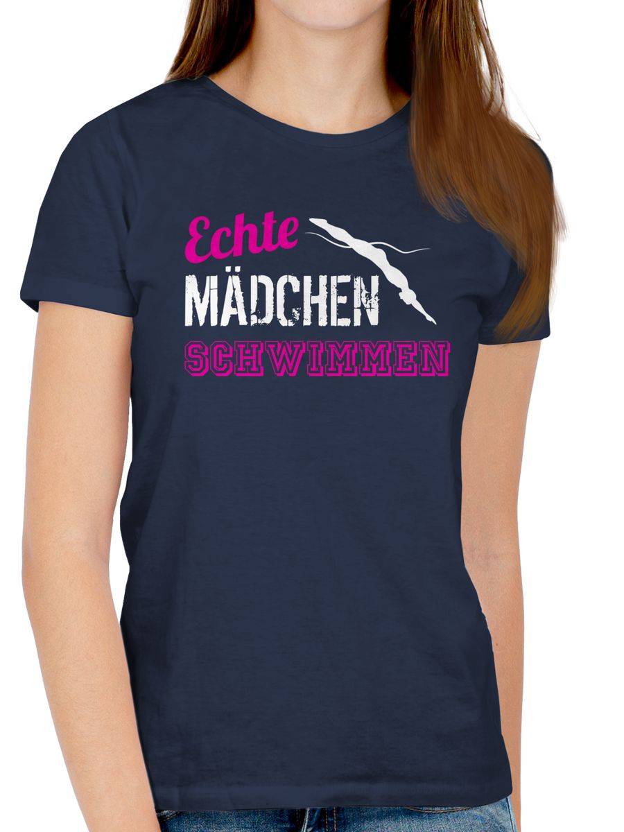 Shirtracer Echte Mädchen Schwimmen Shirts & Mehr Shirtracer