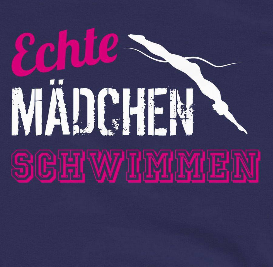 Shirtracer Echte Mädchen Schwimmen Shirts & Mehr Shirtracer