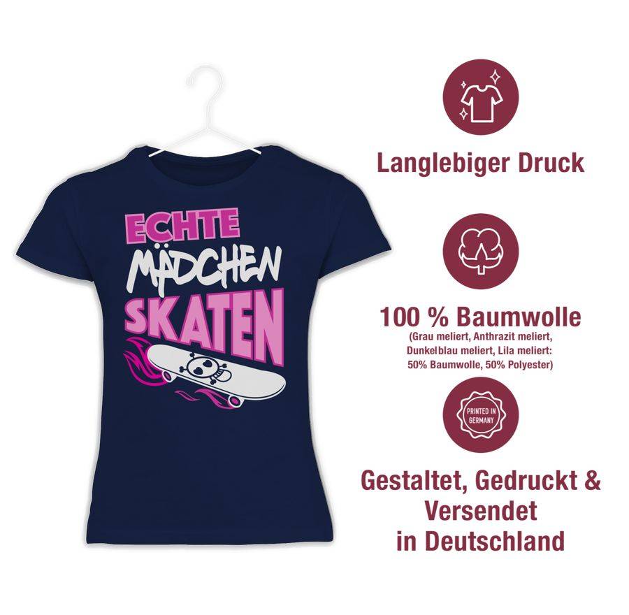 Shirtracer Echte Mädchen Skaten Shirts & Mehr Shirtracer