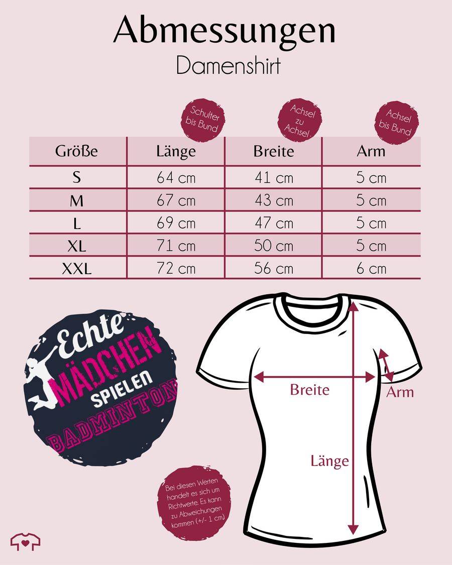 Shirtracer Echte Mädchen Spielen Badminton Shirts & Mehr Shirtracer