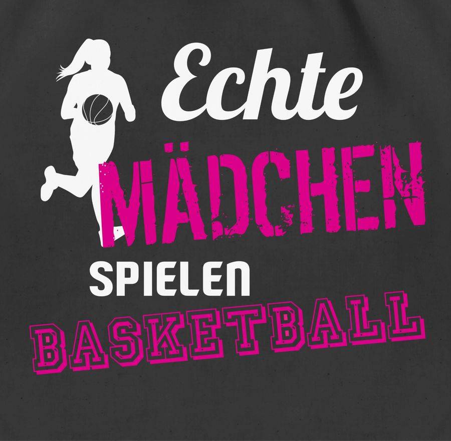 Shirtracer Echte Mädchen Spielen Basketball: Tshirt Gym Bag Shirtracer