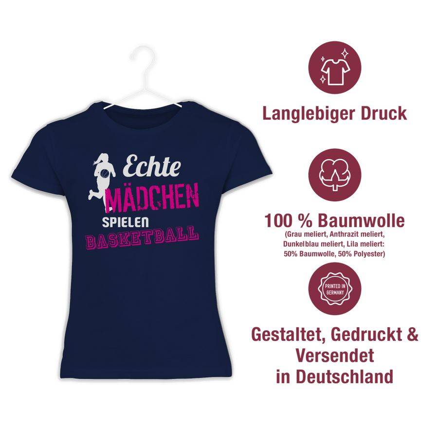 Shirtracer Echte Mädchen Spielen Basketball: Tshirt Gym Bag Shirtracer