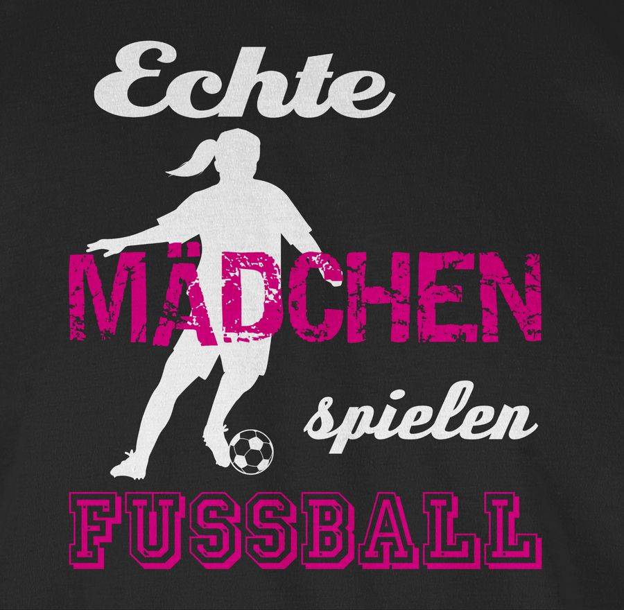 Shirtracer Echte Mädchen Spielen Fußball Weiß Shirts & Mehr Shirtracer