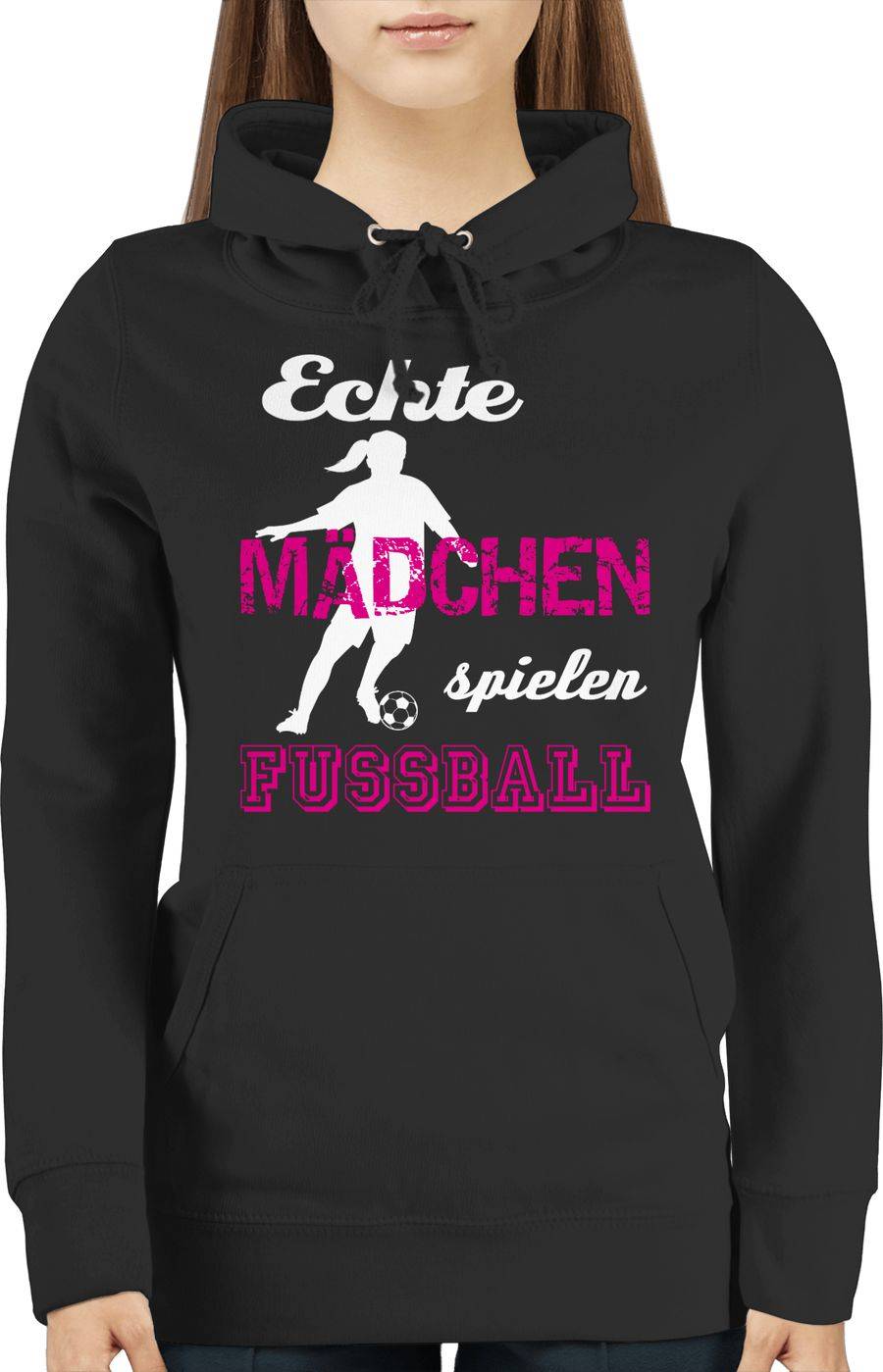 Shirtracer Echte Mädchen Spielen Fußball Weiß Shirts & Mehr Shirtracer