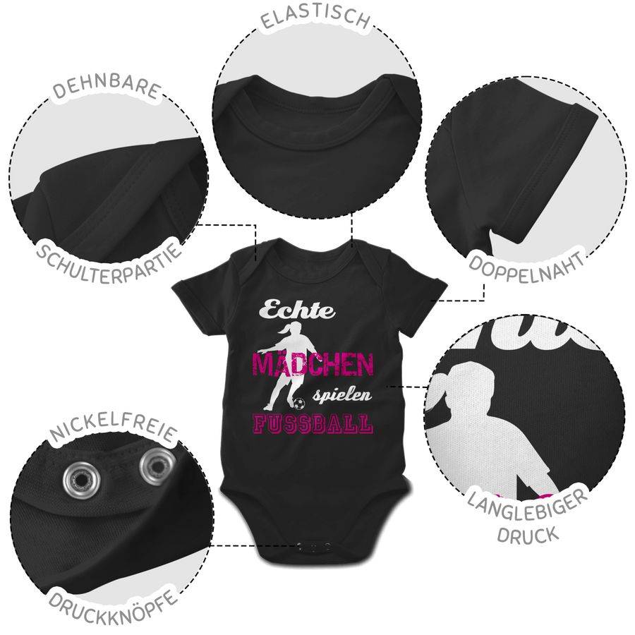 Shirtracer Echte Mädchen Spielen Fußball Weiß Shirts & Mehr Shirtracer