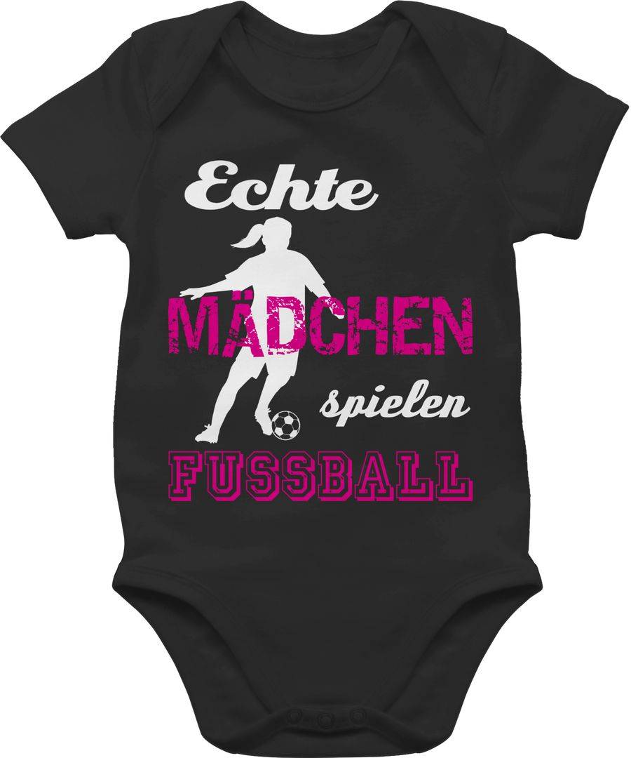 Shirtracer Echte Mädchen spielen Fußball weiß Shirts & Mehr Shirtracer