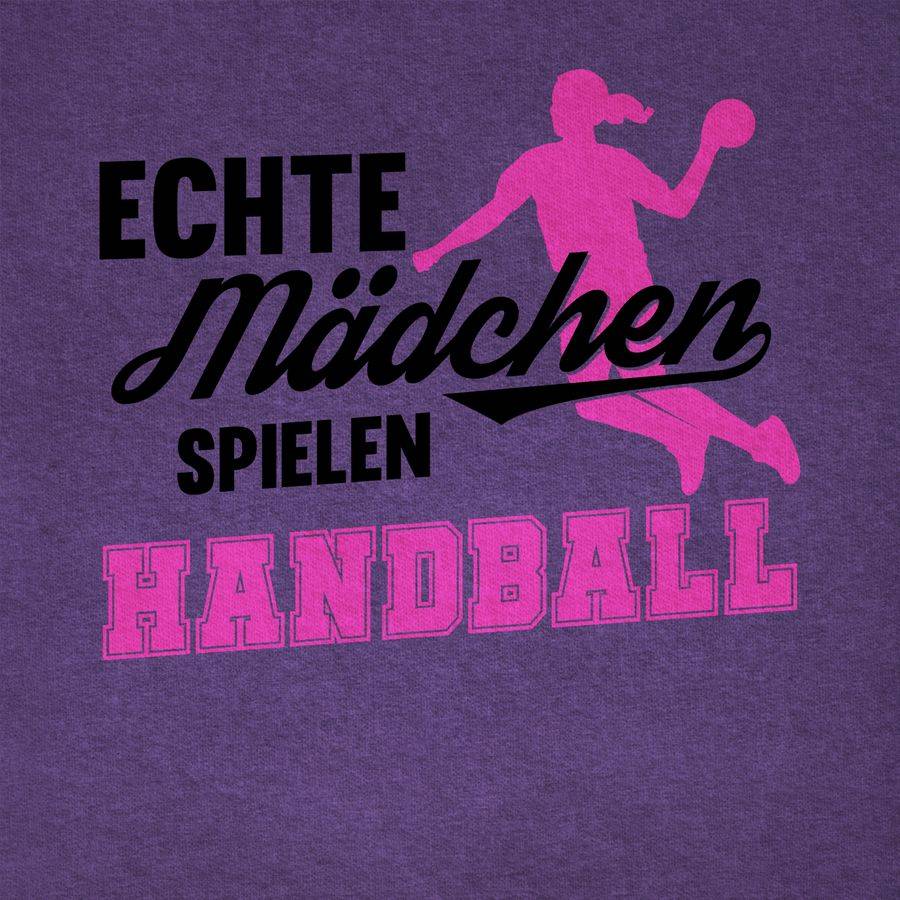 Shirtracer Echte Mädchen Spielen Handball Schwarz / Fuchsia Shirts & Mehr Shirtracer