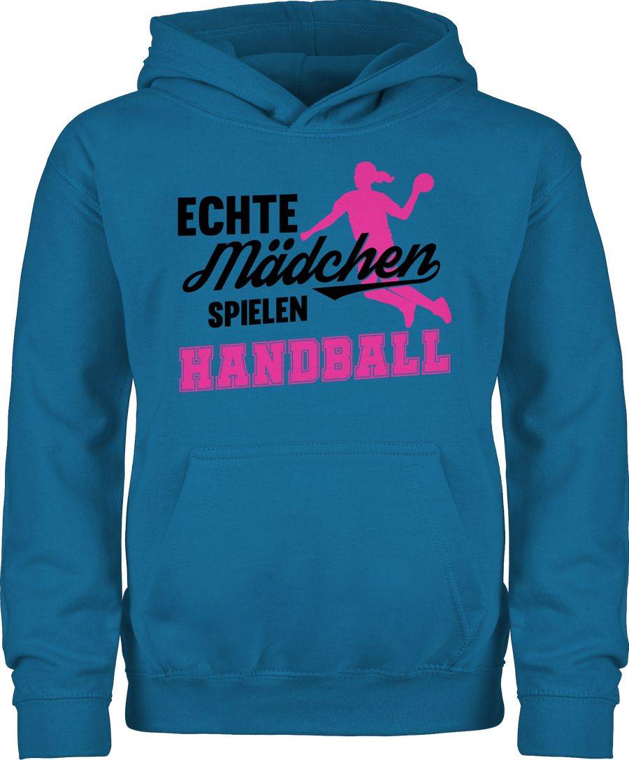 Shirtracer Echte Mädchen spielen Handball schwarz / fuchsia Shirts & Mehr Shirtracer