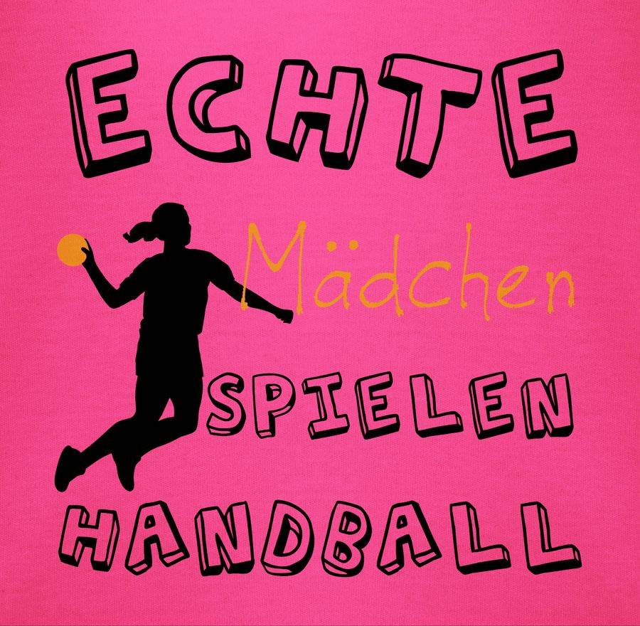 Shirtracer Echte Mädchen Spielen Handball Schwarz Shirts & Mehr Shirtracer