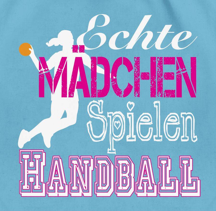 Shirtracer Echte Mädchen Spielen Handball Weiß Shirts & Mehr Shirtracer