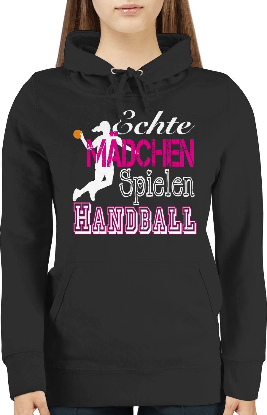 Shirtracer Echte Mädchen Spielen Handball Weiß Shirts & Mehr Shirtracer