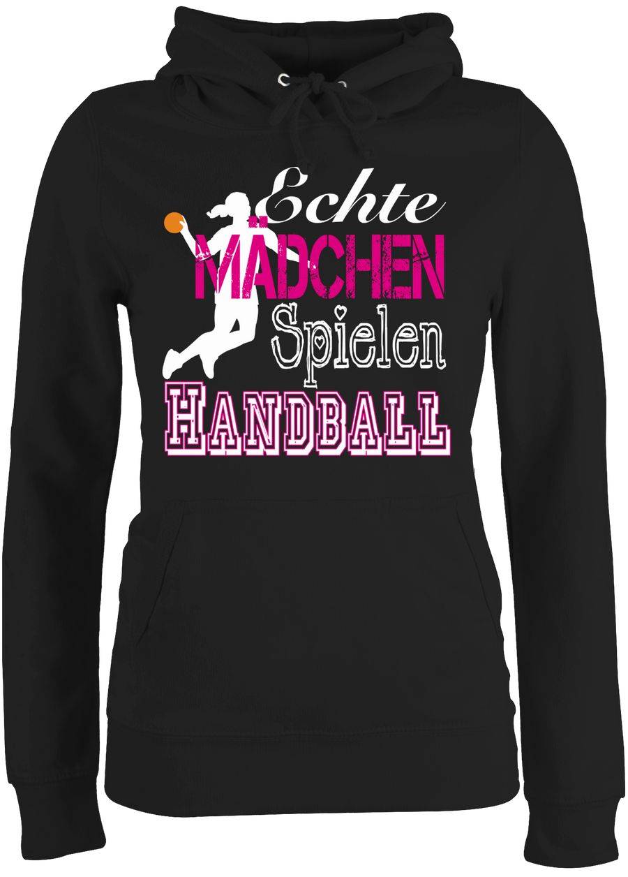 Shirtracer Echte Mädchen Spielen Handball weiß Shirts & Mehr Shirtracer