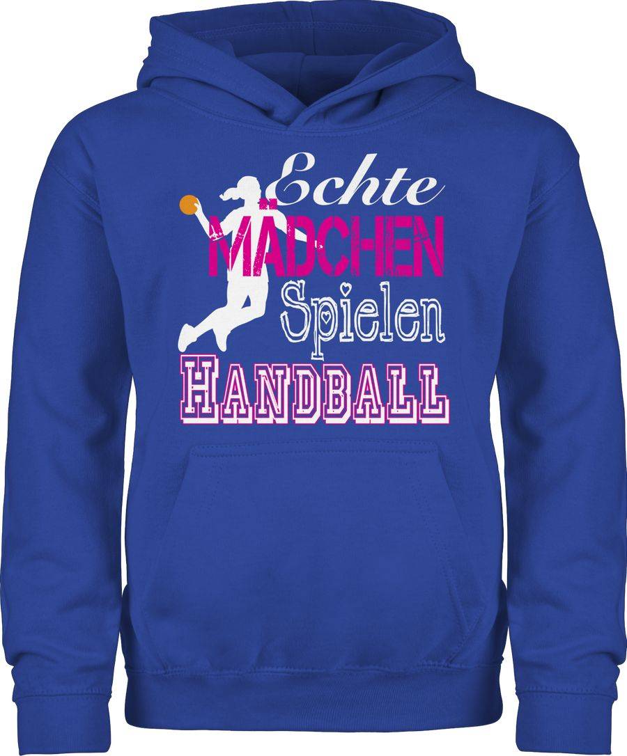 Shirtracer Echte Mädchen Spielen Handball weiß Shirts & Mehr Shirtracer