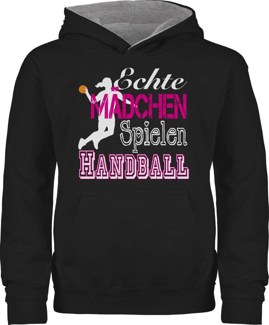 Shirtracer Echte Mädchen Spielen Handball weiß Shirts & Mehr Shirtracer
