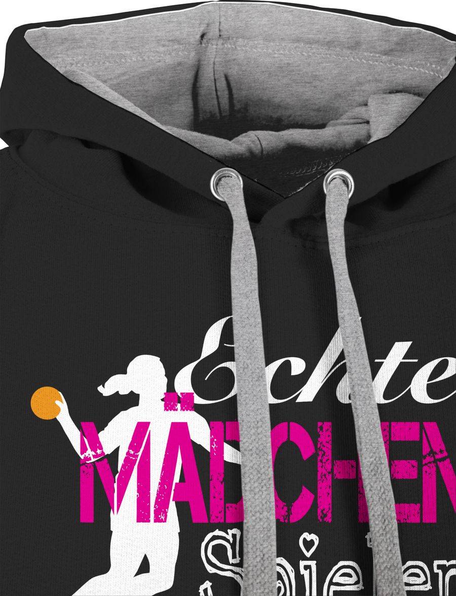 Shirtracer Echte Mädchen Spielen Handball Weiß Shirts & Mehr Shirtracer