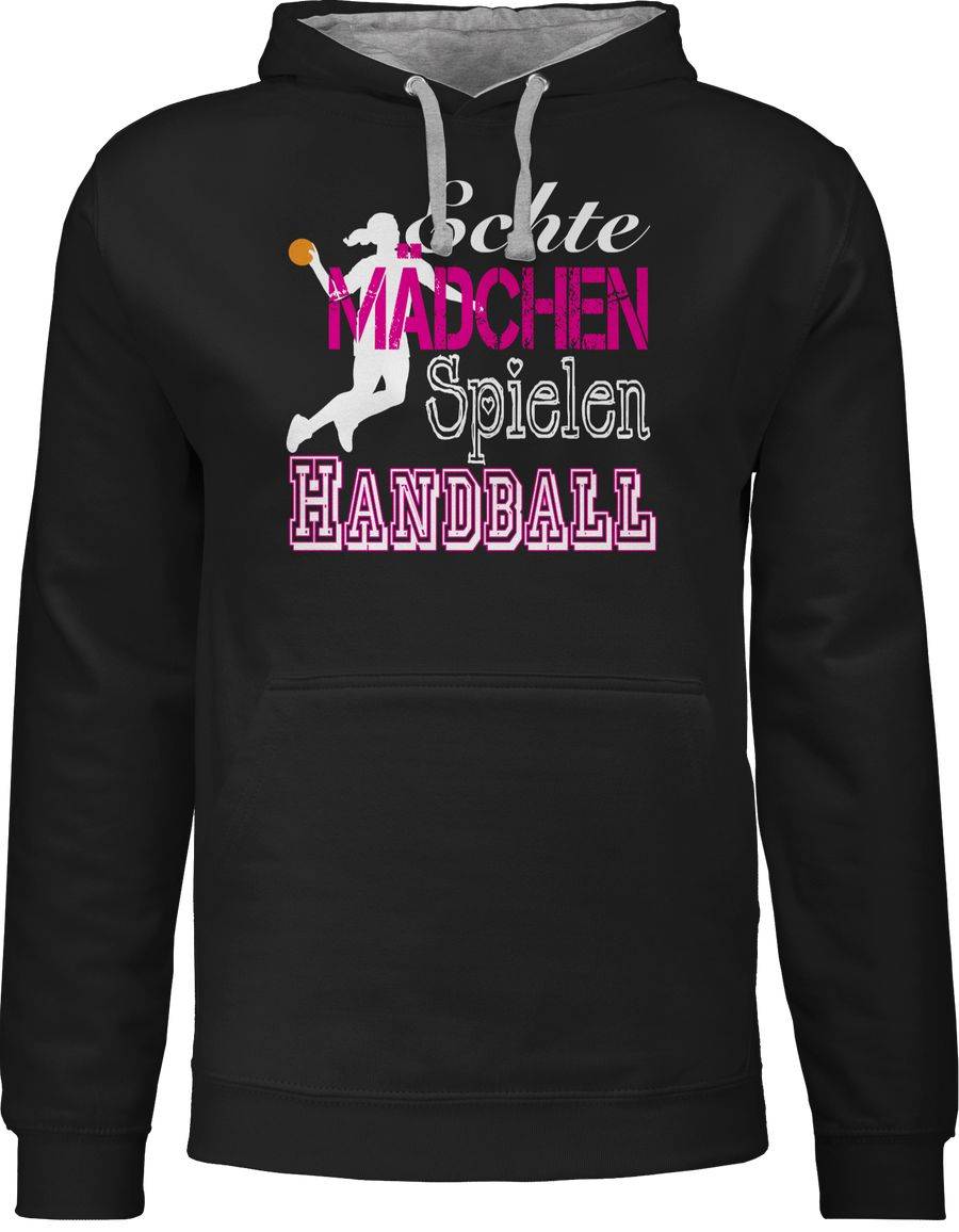 Shirtracer Echte Mädchen Spielen Handball weiß Shirts & Mehr Shirtracer