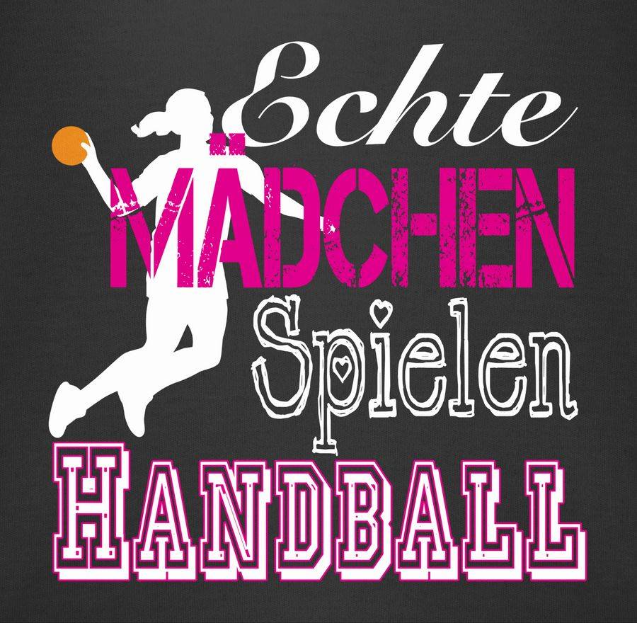 Shirtracer Echte Mädchen Spielen Handball Weiß Shirts & Mehr Shirtracer