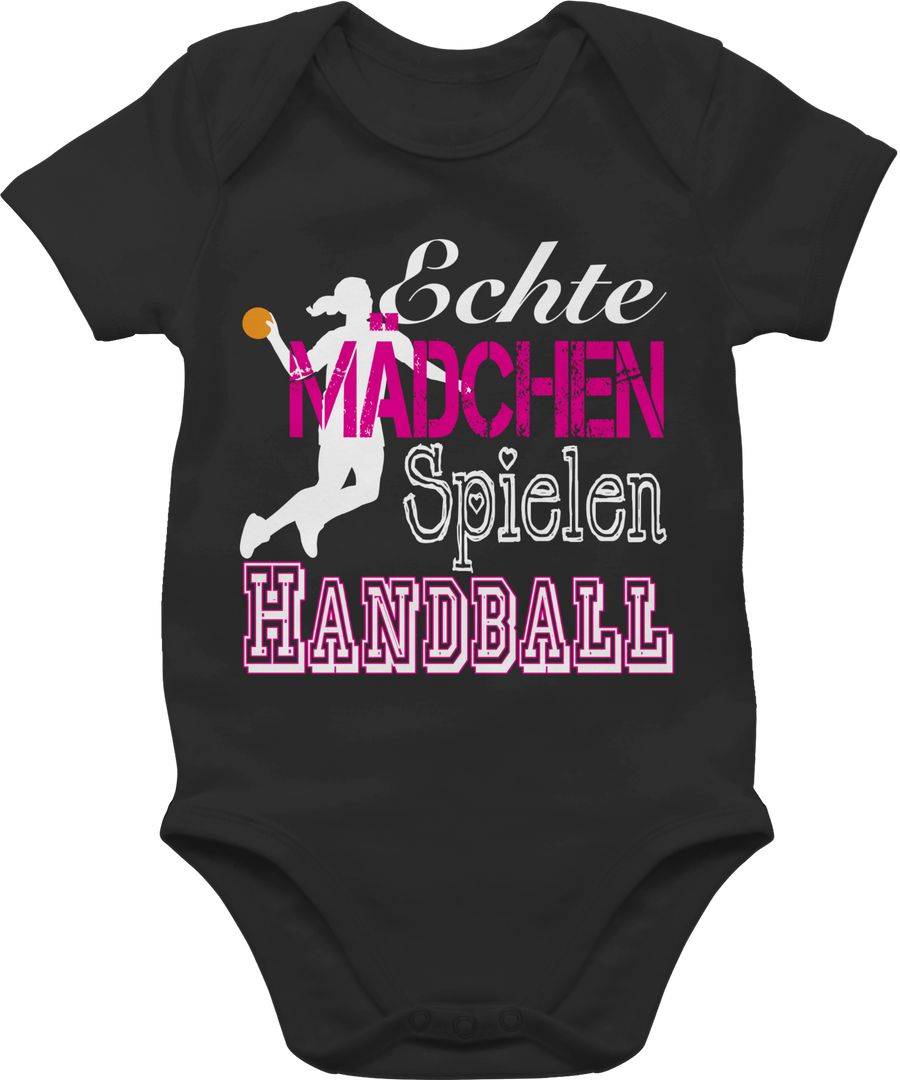 Shirtracer Echte Mädchen Spielen Handball weiß Shirts & Mehr Shirtracer