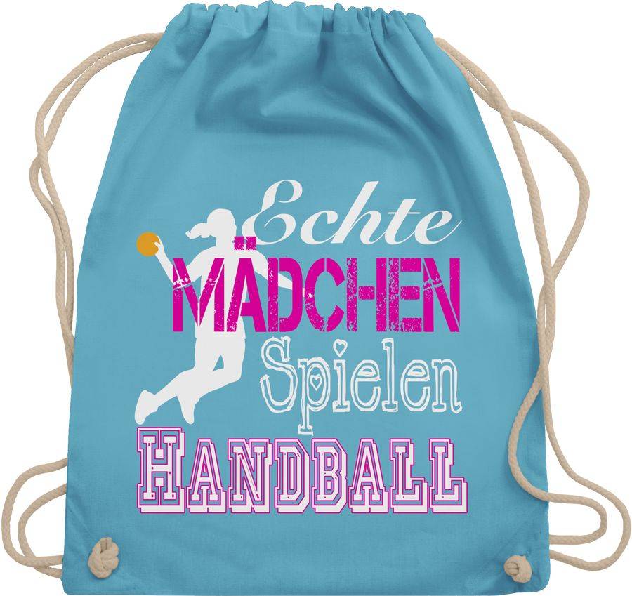 Shirtracer Echte Mädchen Spielen Handball weiß Shirts & Mehr Shirtracer