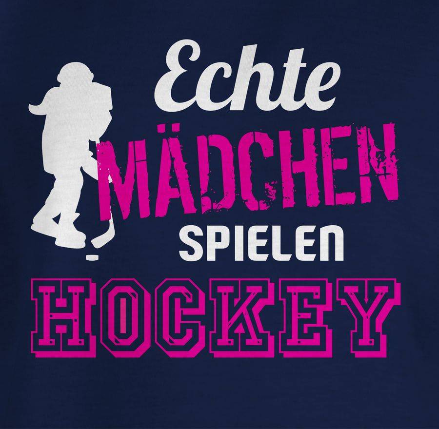 Shirtracer Echte Mädchen Spielen Hockey Shirts & Mehr Shirtracer