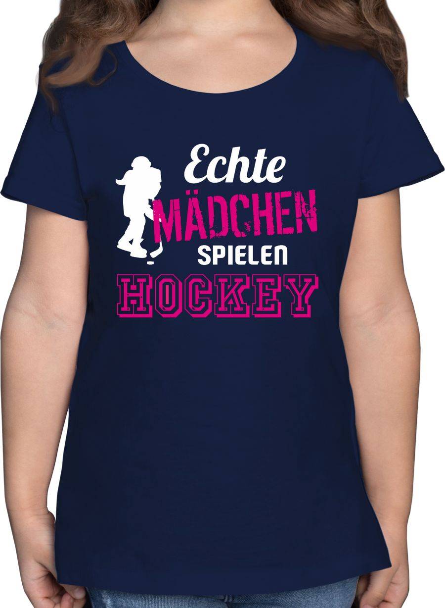 Shirtracer Echte Mädchen spielen Hockey Shirts & Mehr Shirtracer