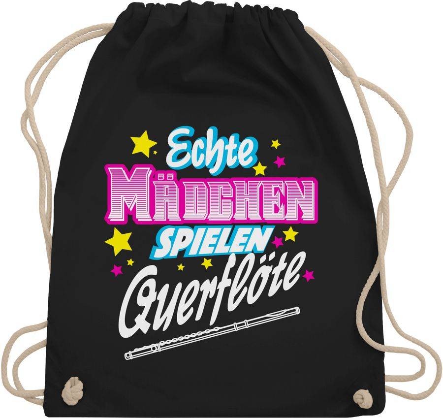 Shirtracer Echte Mädchen spielen Querflöte Shirts & Mehr Shirtracer