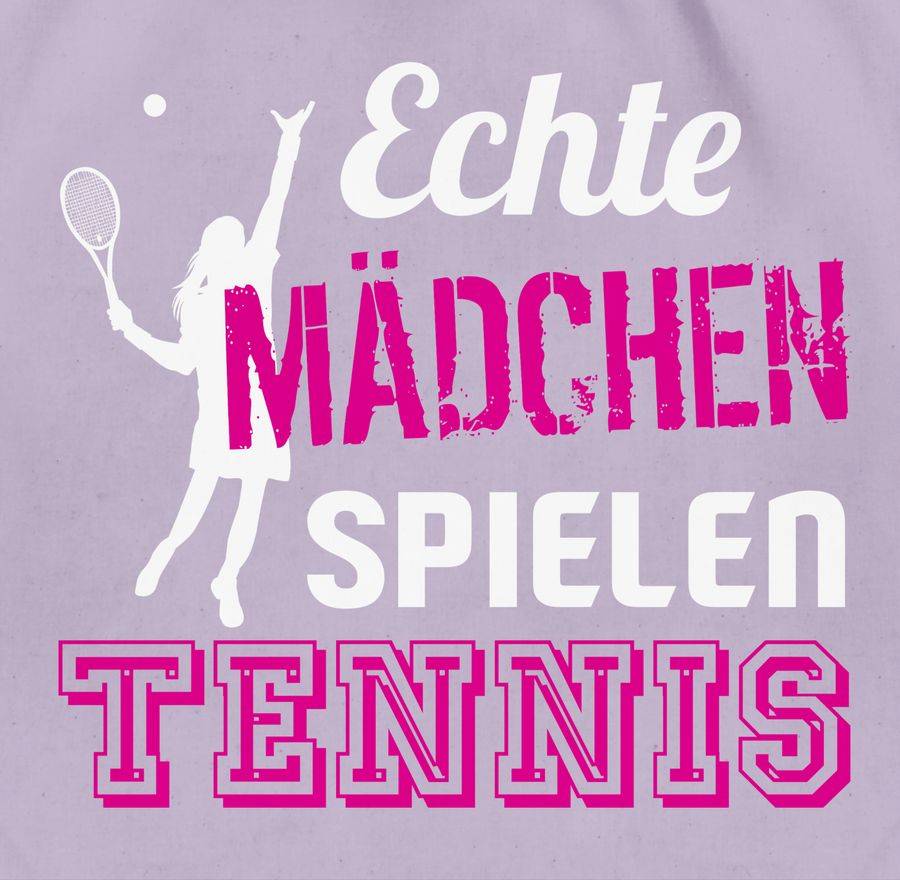 Shirtracer Echte Mädchen Spielen Tennis Shirts & Mehr Shirtracer