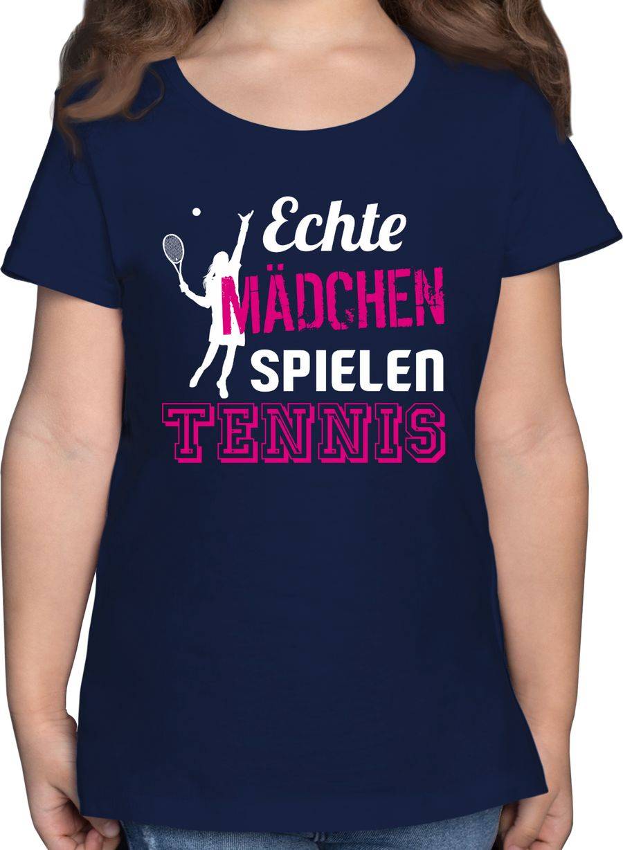 Shirtracer Echte Mädchen spielen Tennis Shirts & Mehr Shirtracer