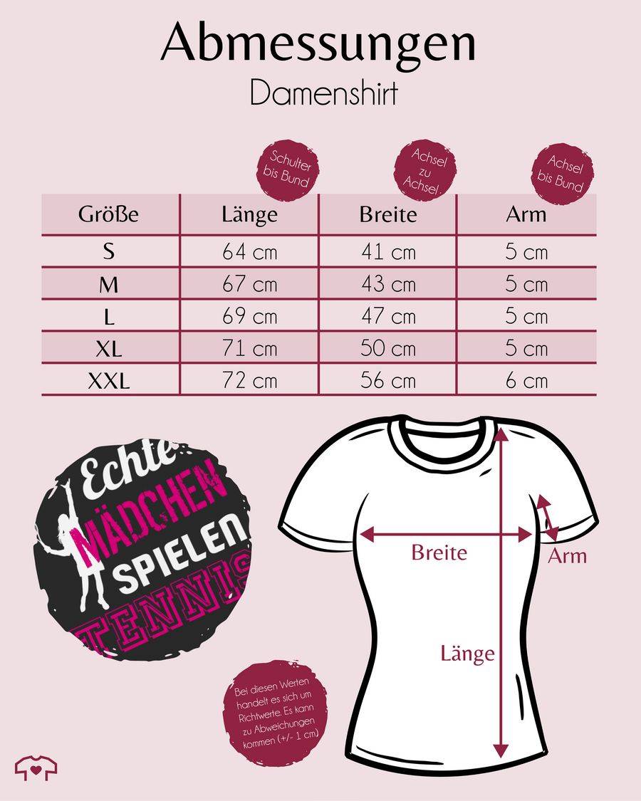 Shirtracer Echte Mädchen Spielen Tennis Shirts & Mehr Shirtracer
