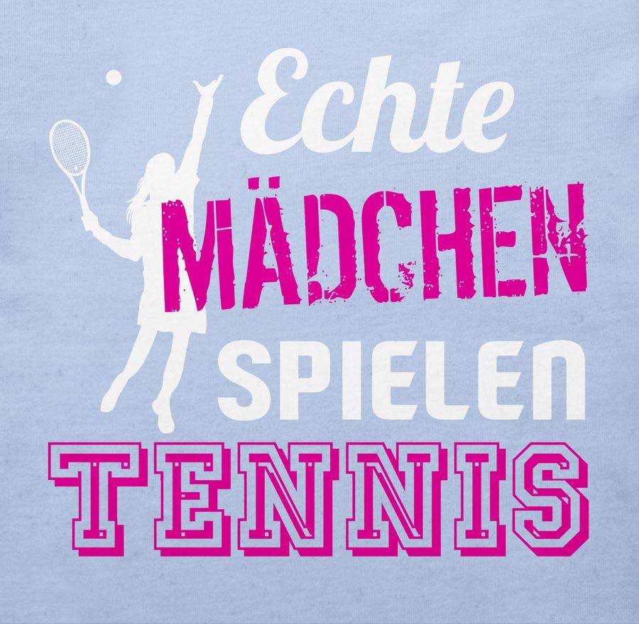 Shirtracer Echte Mädchen Spielen Tennis Shirts & Mehr Shirtracer