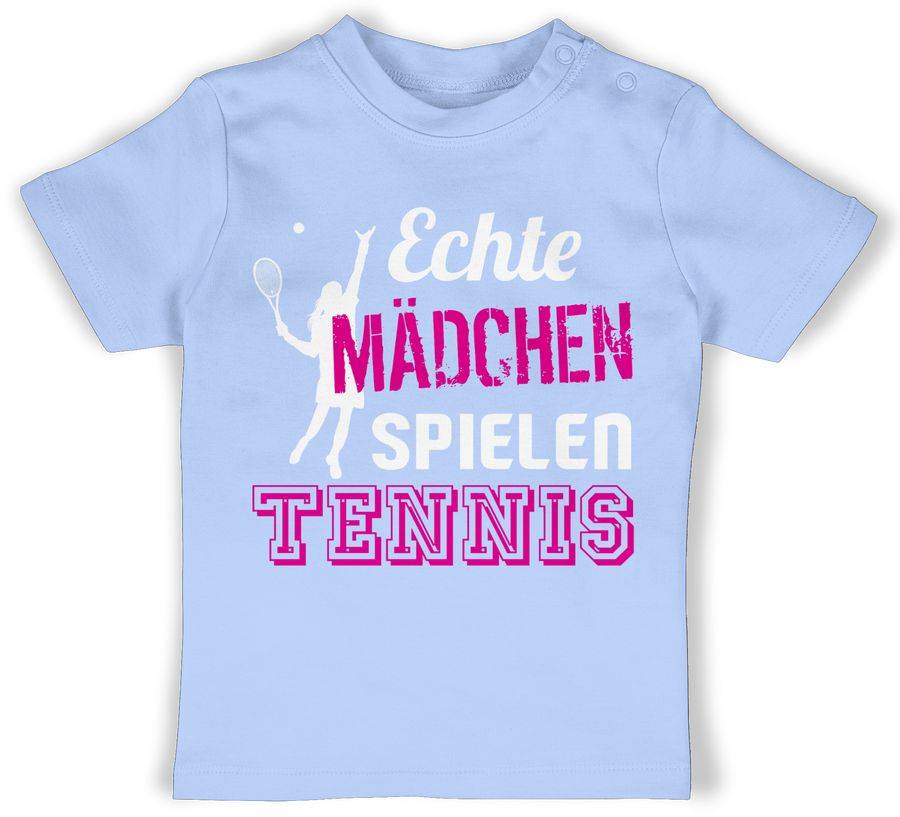 Shirtracer Echte Mädchen spielen Tennis Shirts & Mehr Shirtracer