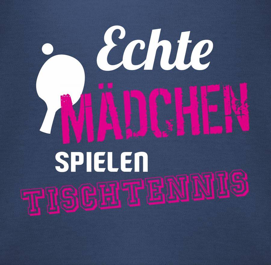 Shirtracer Echte Mädchen Spielen Tischtennis: T-Shirt Rucksack Shirtracer