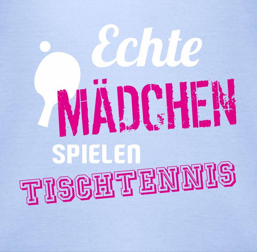 Shirtracer Echte Mädchen Spielen Tischtennis: T-Shirt Rucksack Shirtracer