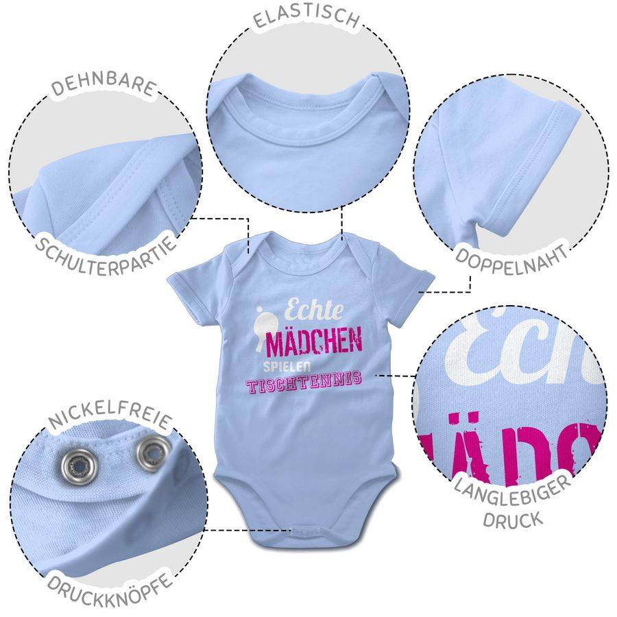 Shirtracer Echte Mädchen Spielen Tischtennis: T-Shirt Rucksack Shirtracer