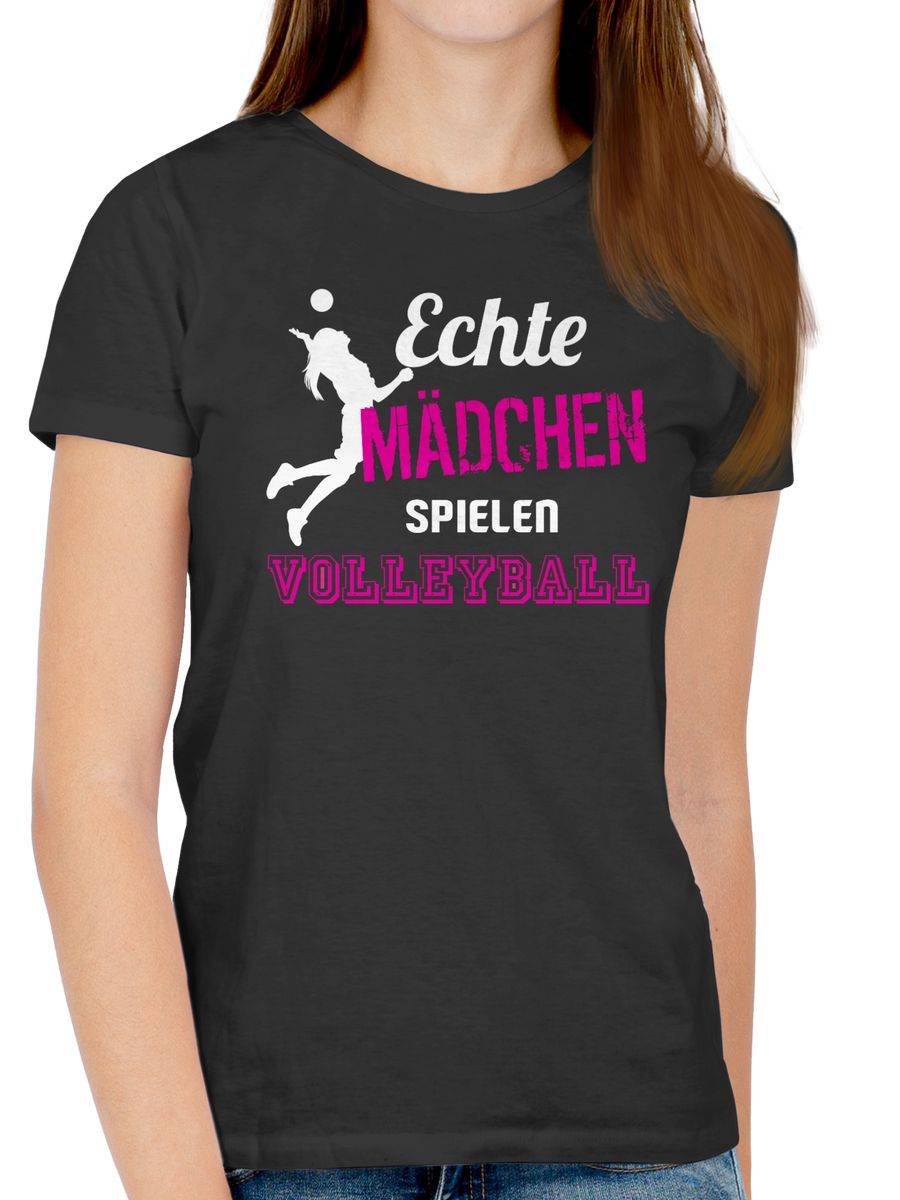 Shirtracer Echte Mädchen Spielen Volleyball Shirts & Mehr Shirtracer