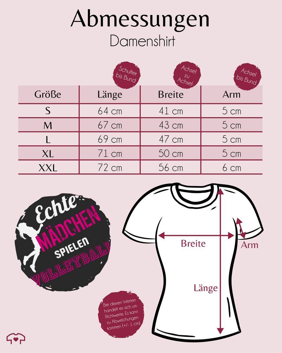 Shirtracer Echte Mädchen Spielen Volleyball Shirts & Mehr Shirtracer