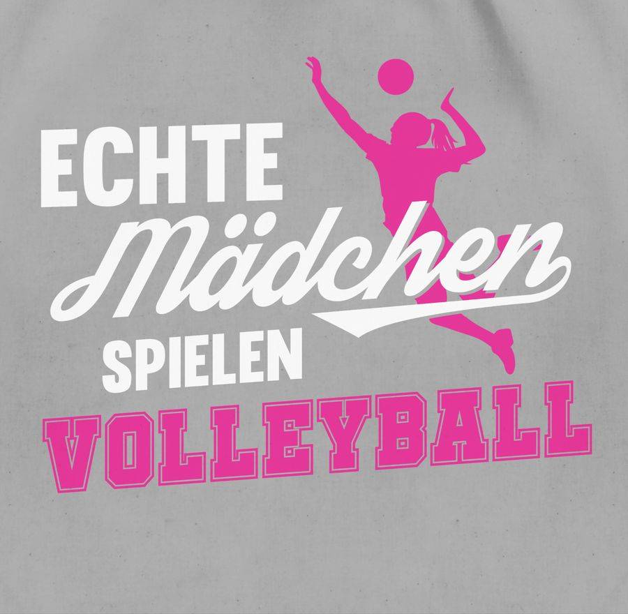 Shirtracer Echte Mädchen Spielen Volleyball Weiß / Fuchsia Shirts & Mehr Shirtracer