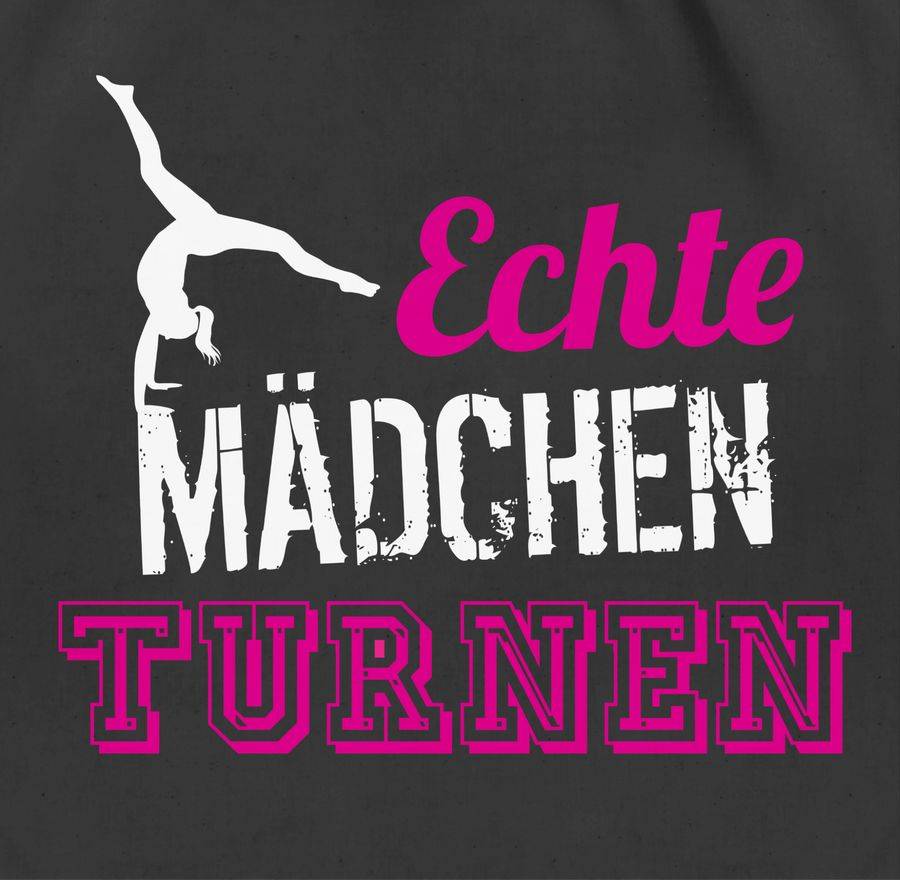 Shirtracer Echte Mädchen Turnen: T-Shirt Rucksack Shirtracer