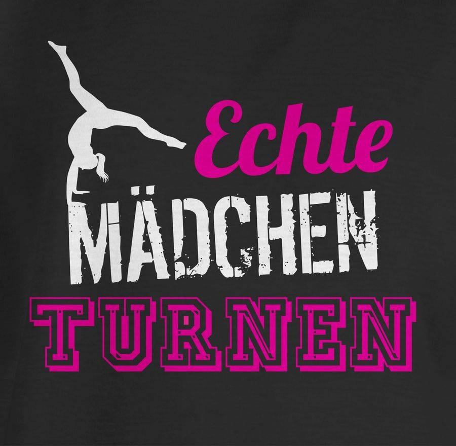 Shirtracer Echte Mädchen Turnen: T-Shirt Rucksack Shirtracer