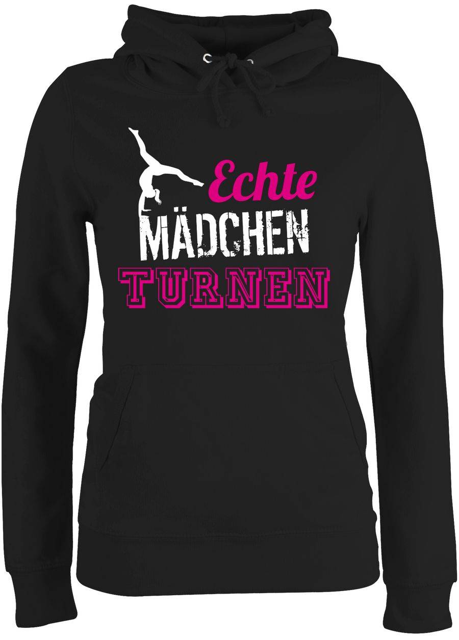 Shirtracer Echte Mädchen turnen: T-Shirt Rucksack Shirtracer
