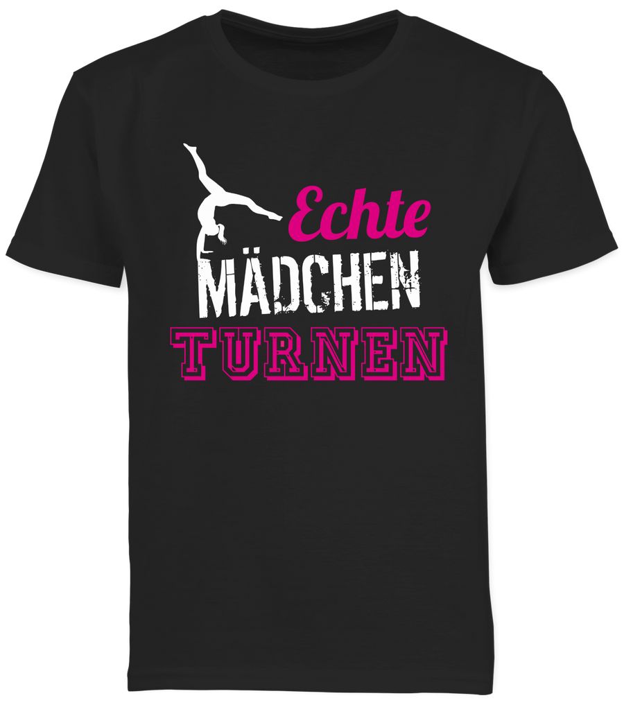 Shirtracer Echte Mädchen turnen: T-Shirt Rucksack Shirtracer
