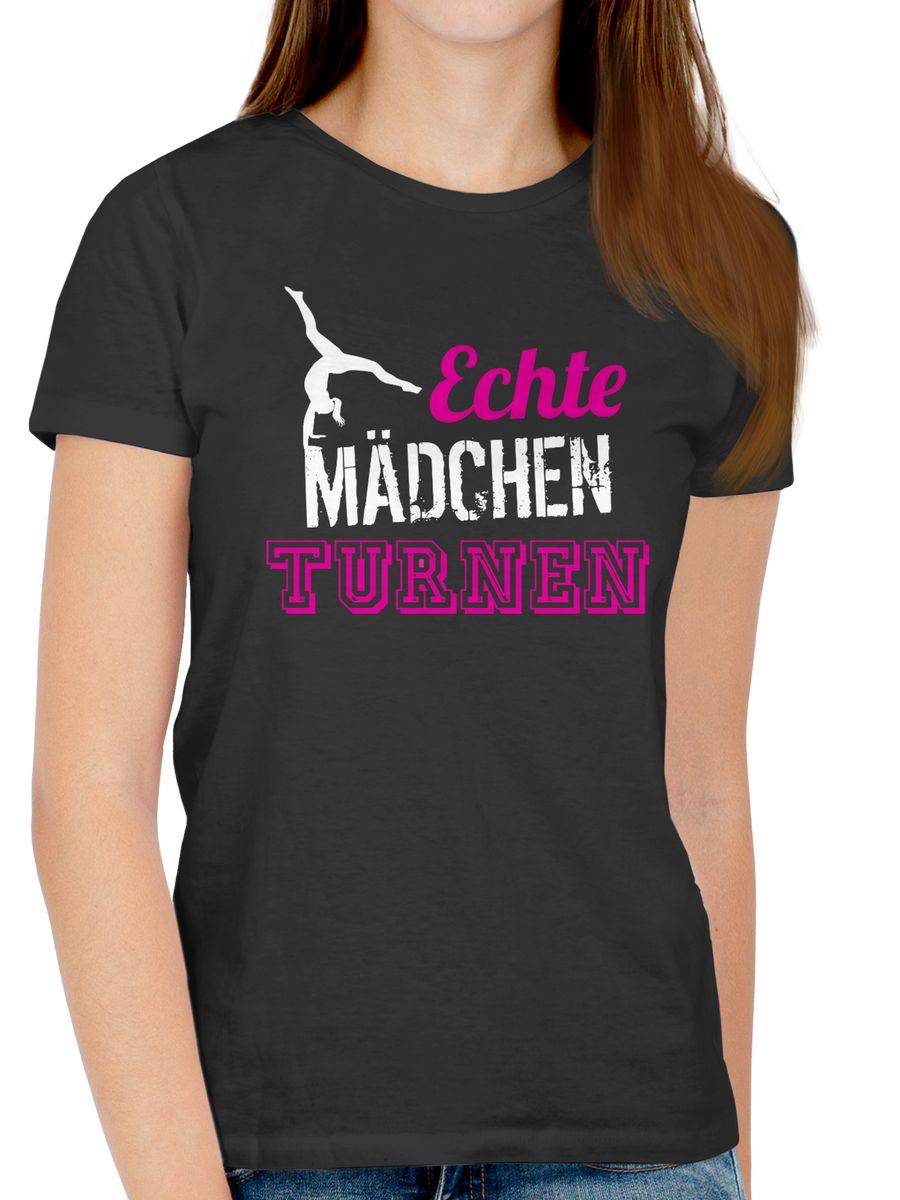 Shirtracer Echte Mädchen Turnen: T-Shirt Rucksack Shirtracer