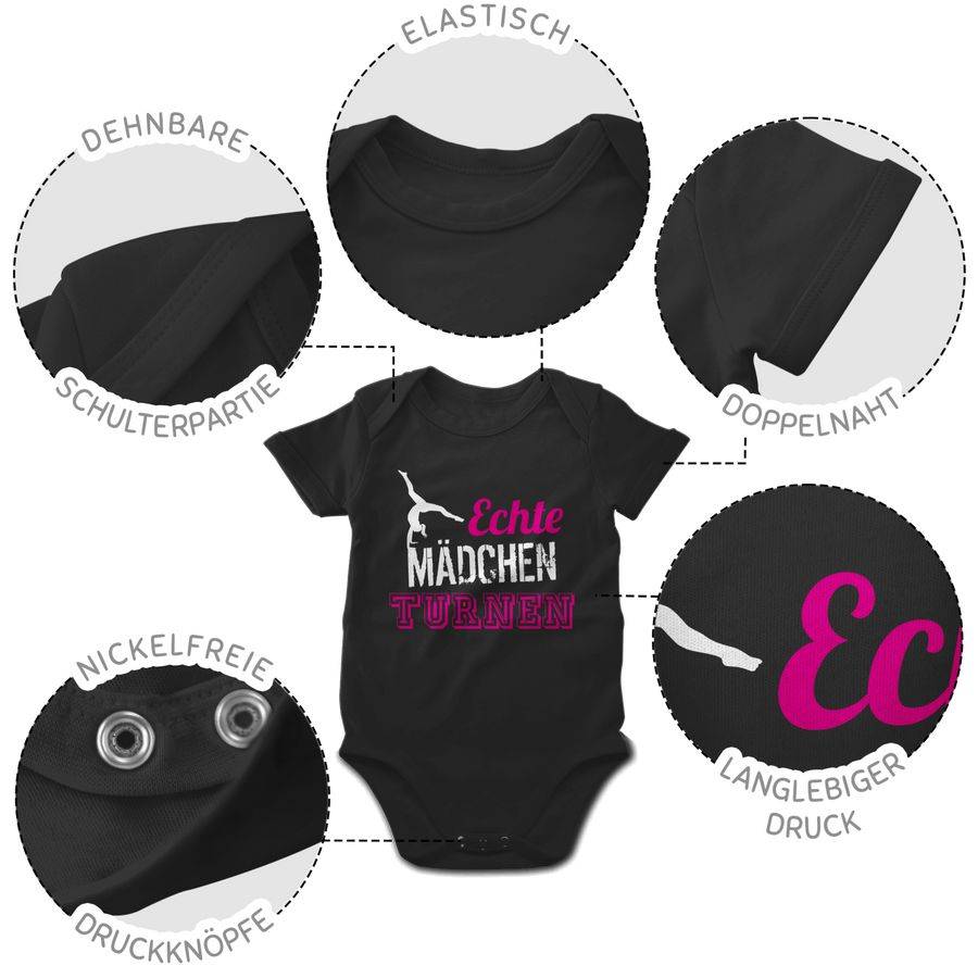 Shirtracer Echte Mädchen Turnen: T-Shirt Rucksack Shirtracer
