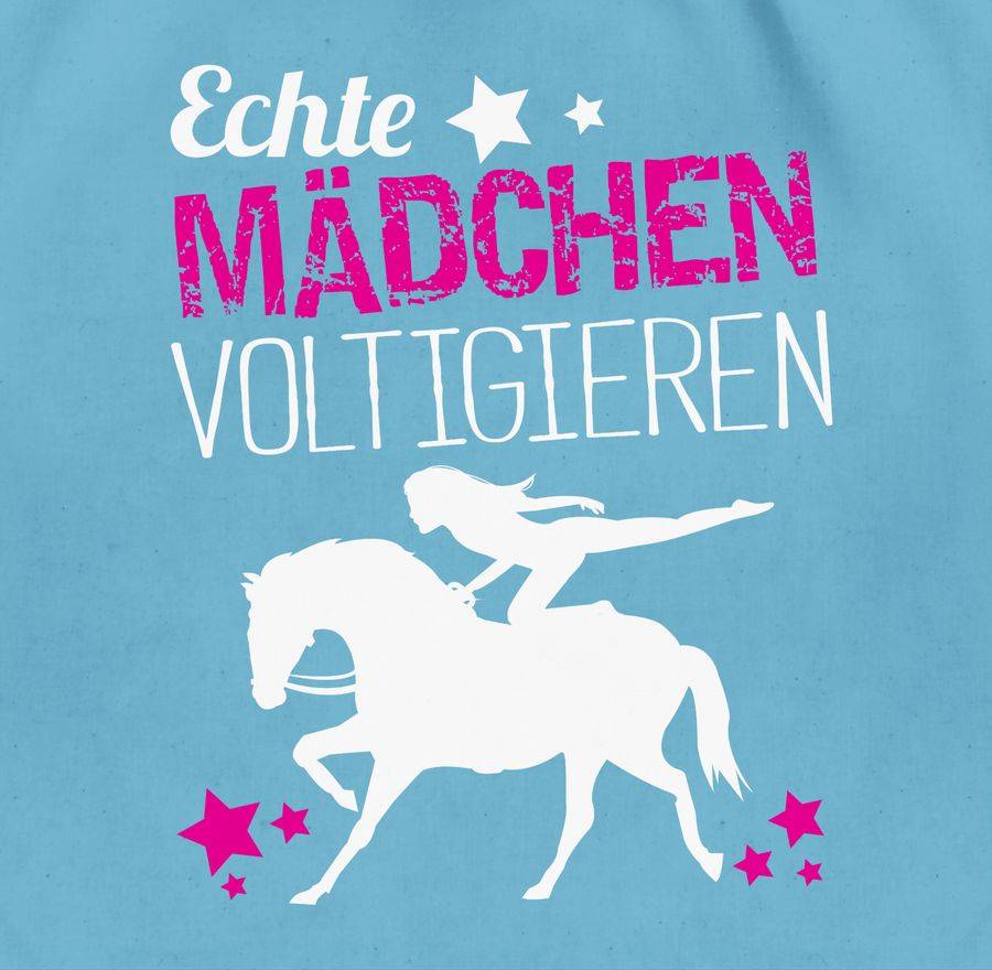 Shirtracer Echte Mädchen Voltigieren: Tshirt Gym Bag Shirtracer