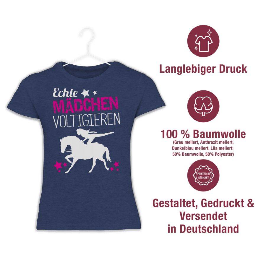 Shirtracer Echte Mädchen Voltigieren: Tshirt Gym Bag Shirtracer