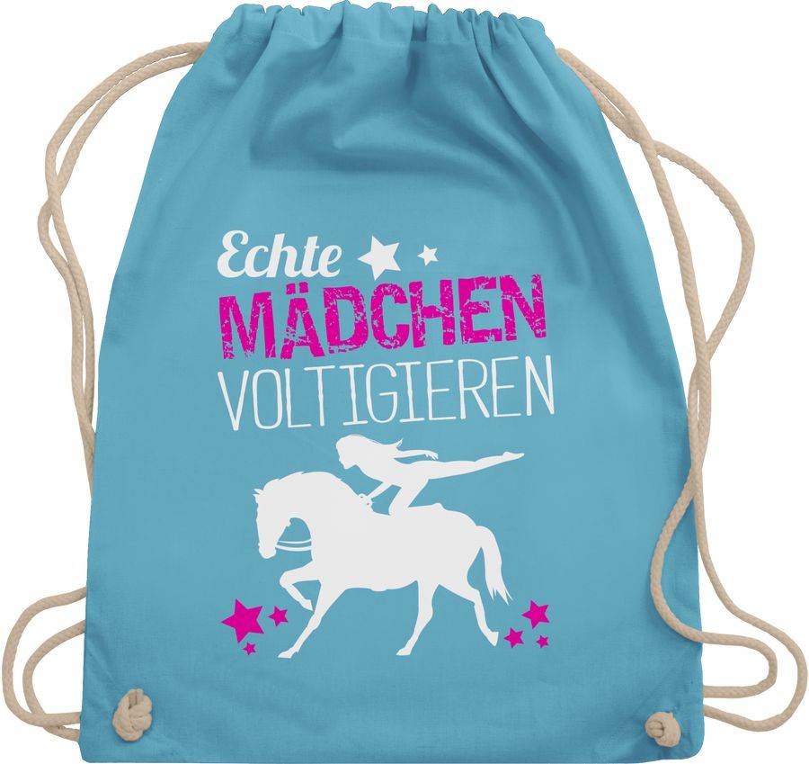 Shirtracer Echte Mädchen Voltigieren: Tshirt Gym Bag Shirtracer